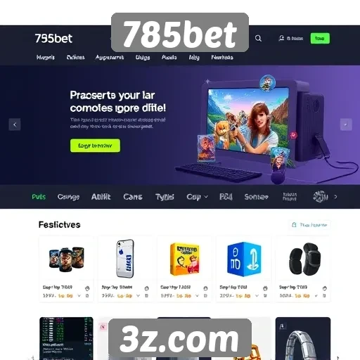 Análise da interface do usuário do site 785bet